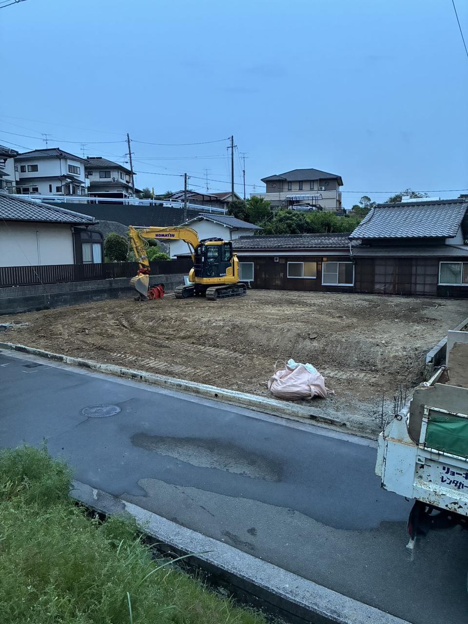 福山市東陽台にて平屋の解体工事の画像